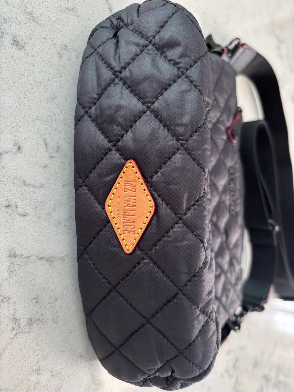 MZ Wallace Black Quilted Crossbody Bag - Picture 15 of 16